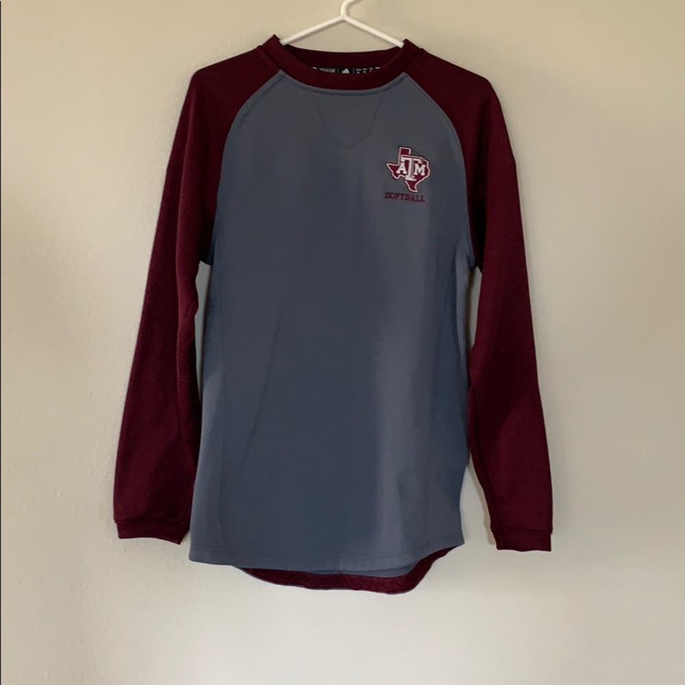 Grey and Maroon Game Worn Pullover